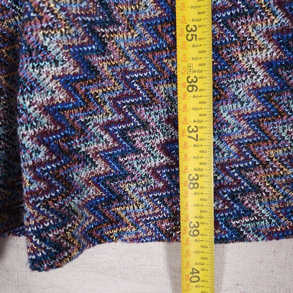 Maeve Westwater Purple Chevron Knit Dress Womens Medium Slip Sleeveless Zig-Zag - Picture 5 of 14